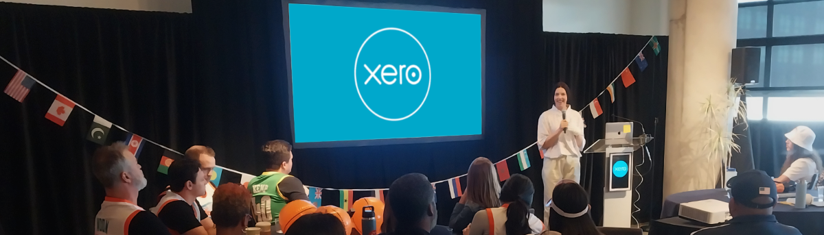 Projection Screen Conference Setup